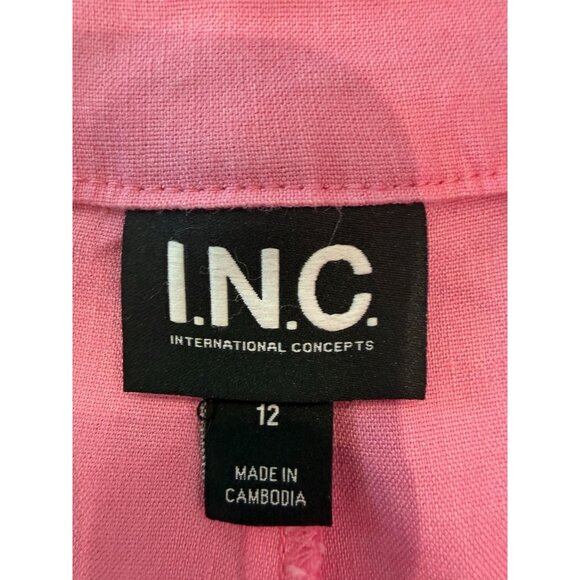 I.N.C. International Concepts Linen-Blend Wide-Leg Pants, size 12 - Picture 2 of 15